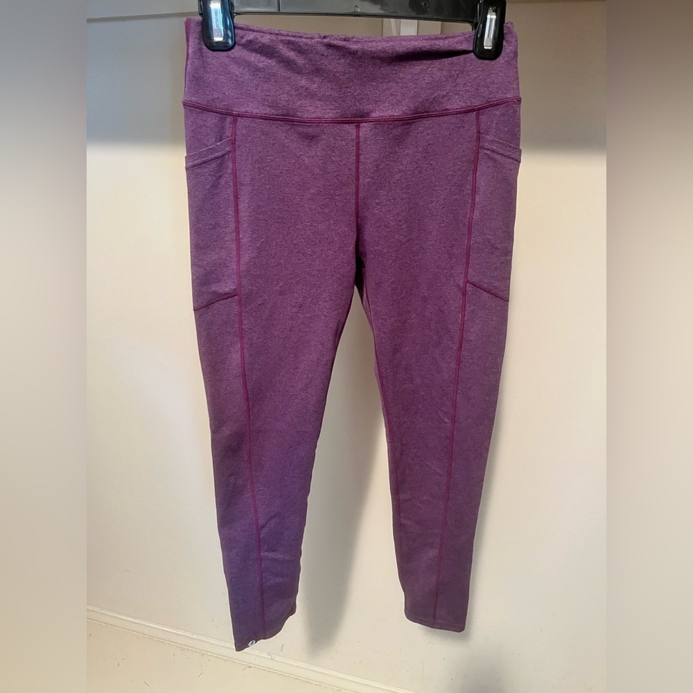 Oiselle Purple Lux Pocket Tights
